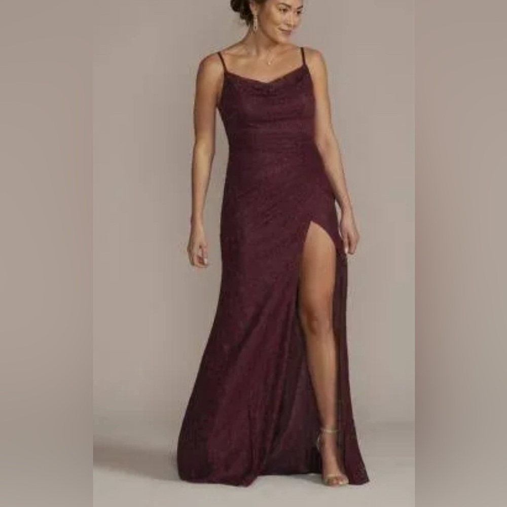 Wine color dress for David’s bridal size 10